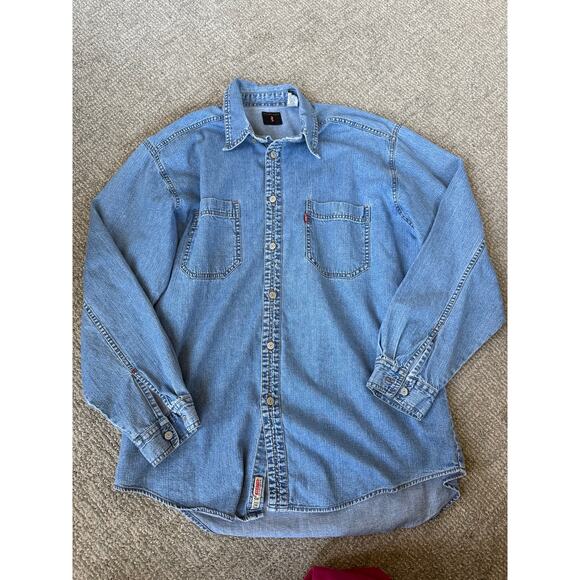 Levi’s red tab vintage 90’s denim shirt Mens size L - Picture 1 of 7
